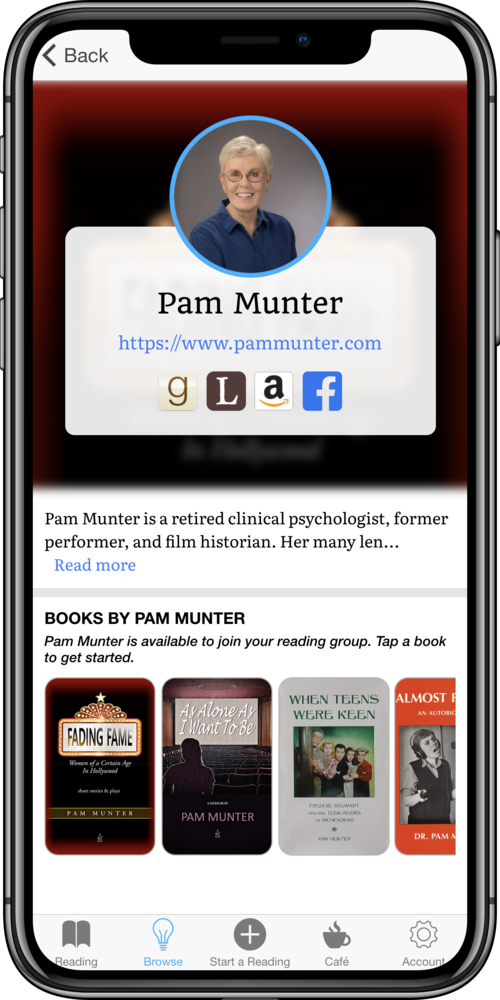 Pam Munter Bookship Profile